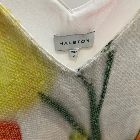 Halston sequin floral dress never worn! - Picture 3 of 5